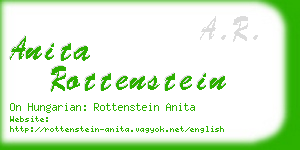 anita rottenstein business card